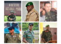 Guyana Defence Force members (top to bottom) Lieutenant Andio Michael Crawford, Lieutenant Colonel Sean Welcome and Colonel Michael Shahoud, Lieutenant Colonel Michael Charles, Sergeant Jason Khan and Retired Brigadier Gary Beaton.