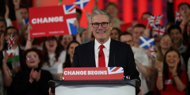 Britain's new Prime Minister Keir Starmer