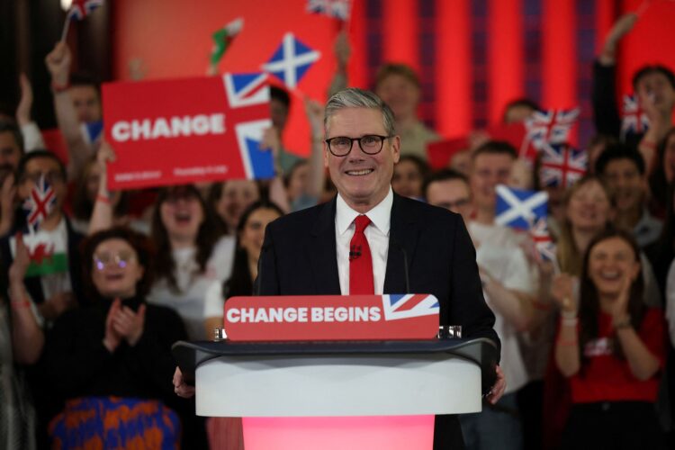 Britain's new Prime Minister Keir Starmer