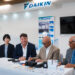 left to right are Daikin Representatives Ms. Yuko Yoshino and Mr. Gustavo Perez, and for Banks Automotive and Services Inc., Mr. Clifford Reis; Chairman of Banks Automotive Services Inc., and Mr. Shabir Hussein, Director of Banks Automotive and Services Inc.