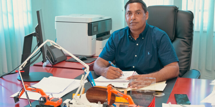Managing Director of Kares Engineering, Mr. Radesh Rameshwar at the company's Irving and Anira Street Location.
