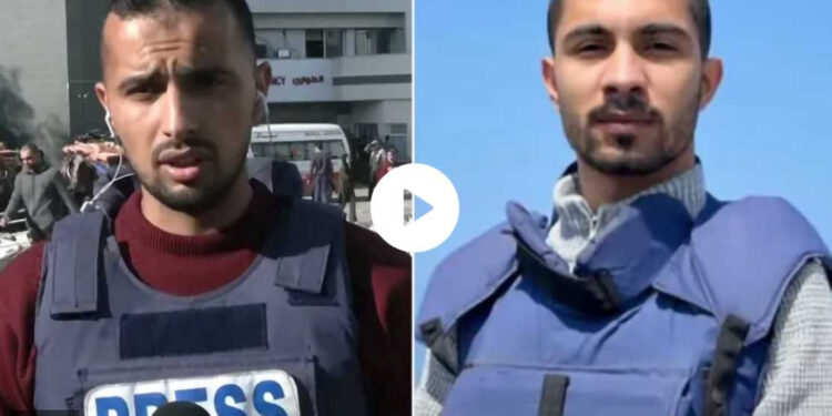 Journalist Ismail al-Ghoul and his cameraman Rami al-Rifi