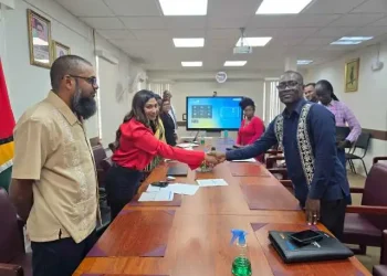 The Ministry of Education and the Guyana Teachers Union (GTU) on Wednesday inked an agreement that will see significant financial and resource commitments for teachers in 2024, 2025, and 2026 (DPI photo)