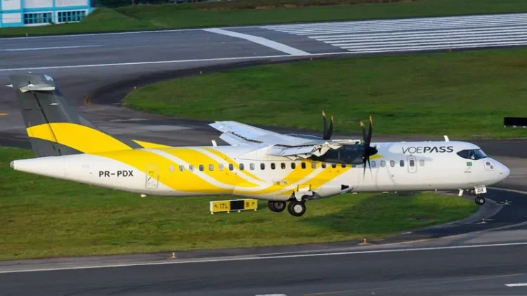 A Voepass ATR-72 plane similar to the one that crashed (file picture)