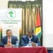 Minister of Natural Resources, Vickram Bharrat and Permanent Secretary to the ministry, Joslyn McKenzie answer questions during the media engagement