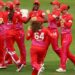 Hayley Matthews and Welsh Fire teammates celebrate a wicket.Getty Images