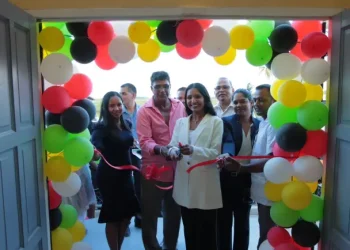Cutting the ribbon of the District No.10 Lakeville Health Centre in Region Five