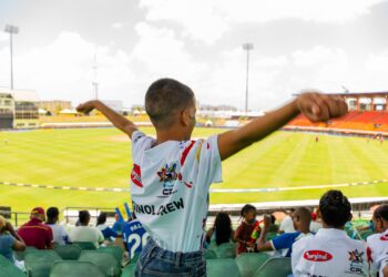 Children of Sophia Care Centre at the match on Saturday, September 2024