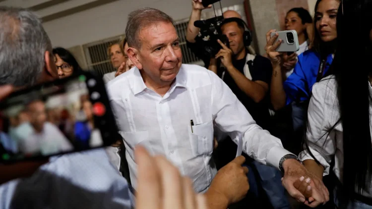 Venezuelan opposition presidential candidate Edmundo Gonzalez, on the day he cast his vote in the country's presidential election, in Caracas, Venezuela, on July 28, 2024. Leonardo Fernandez Viloria/Reuters/File