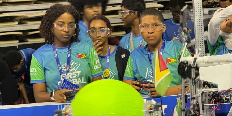 Team Guyana 2024 members in Athens, Greece