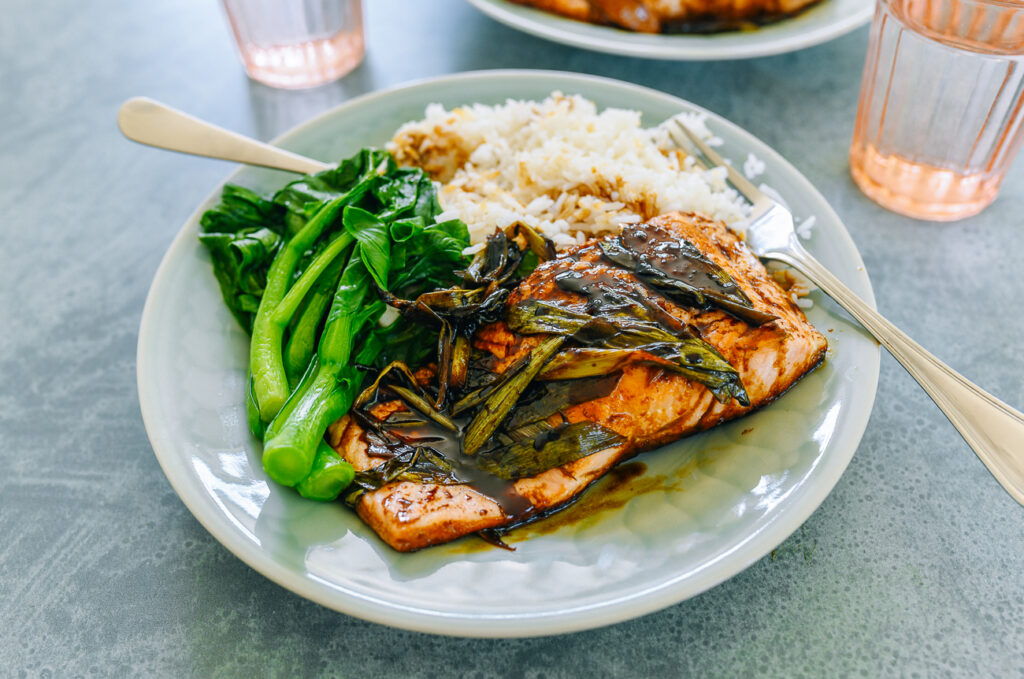 Glazed Salmon, HongshaoStyle Village Voice News