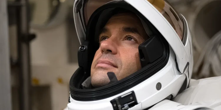 Polaris Dawn commander Jared Isaacman during spacesuit testing.John Kraus / Polaris Program