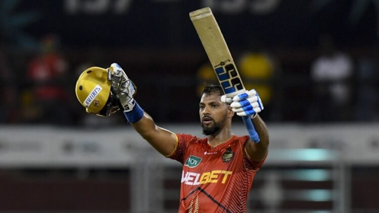 Pooran scored an incredible ton for TKR.CPL via Getty Image