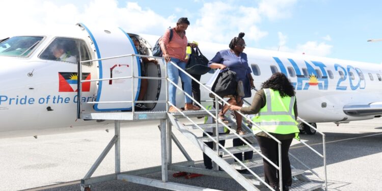 LIAT20 landed at the Princess Juliana Airport in St Maarten for the first time yesterday. Photo: Antigua.News