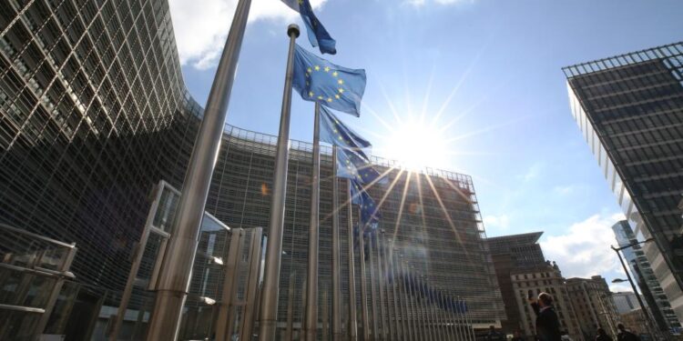 This photo taken on Oct. 4, 2024 shows the European Commission building in Brussels, Belgium. (Xinhua/Zhao Dingzhe)