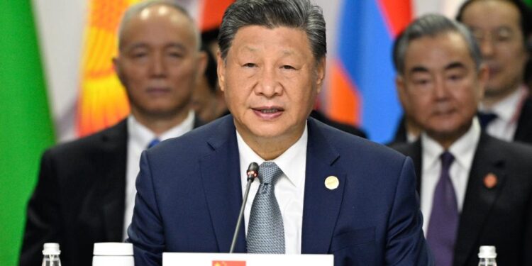 President Xi Jinping delivers an important speech titled "Combining the Great Strength of the Global South To Build Together a Community with a Shared Future for Mankind" at the "BRICS Plus" leaders' dialogue in Kazan, Russia, Oct 24, 2024. [Photo/Xinhua]