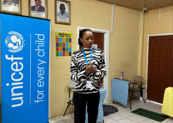 UNICEF Guyana conducts Access to Justice National Consultation with students at  the Rights of the Child Commission conference room
Dr. Loria-Mae Heywood- Dr. Loria-Mae Heywood speaking to juveniles at the Juvenile Holding  Centre on Access to Justice, as part of the National Consultations held by UNICEF Guyana