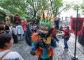 This photo taken on Oct. 17, 2024 shows a parade during the 11th Wuzhen Theatre Festival in Wuzhen of Tongxiang City, east China's Zhejiang Province. The 11th Wuzhen Theatre Festival kicked off Thursday in Wuzhen, featuring diversified performances and activities. (Photo: Xinhua)