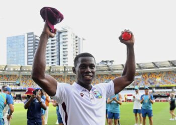 Shamar Joseph was the breakout star for the West Indies during the 2023/2024 international season. (AP photo)