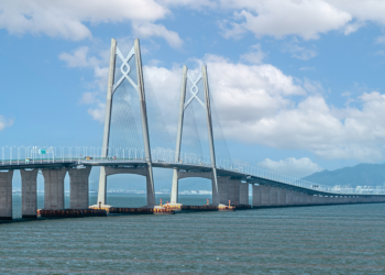 Photo of the Hong Kong-Zhuhai-Macao Bridge, Zhuhai, south China's Guangdong Province, July 20, 2024. /CFP