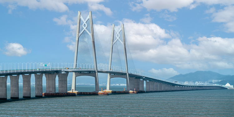 Photo of the Hong Kong-Zhuhai-Macao Bridge, Zhuhai, south China's Guangdong Province, July 20, 2024. /CFP