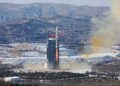 The CBERS-4A satellite jointly developed by the China Academy of Space Technology in Beijing and Brazil's National Institute for Space Research in Sao Paulo is launched by a Chinese Long March carrier rocket from the Taiyuan Satellite Launch Center in Shanxi province on Dec 20, 2019. ZHENG TAOTAO/XINHUA