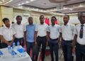 Participants at the EU Boys Conference held Thursday, November 28, 2024. Third from left (in blue shirt jac) is former Georgetown Mayor Pt. Ubray Narine who delivered "motivational remarks."