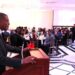 Jamaica’s Honourary Consul in Philadelphia, Mr. Christopher Chaplin, delivers remarks at the Caribbean Medical Mission’s (CMM) 21st annual black-tie gala at the Grand Ballroom in Totowa, New Jersey, on Saturday November 2nd 2024. (Derrick Scott photo)