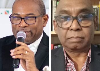 From left, AFC Leader Nigel Hughes, Dr. Randy Persaud