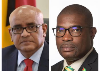 Vice President Bharrat Jagdeo and Member of Parliament David Patterson