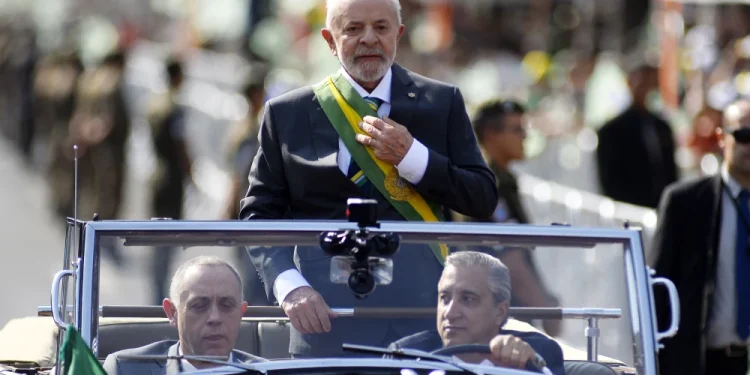 Luiz Inacio Lula da Silva at a parade in Brasilia, Brazil, on Sept. 7.Andressa Anholete / Getty Images file