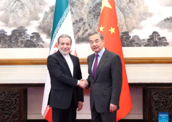 Chinese Foreign Minister Wang Yi, also a member of the Political Bureau of the Communist Party of China Central Committee, holds talks with Iranian Foreign Minister Seyyed Abbas Araghchi in Beijing, capital of China, Dec. 28, 2024. (Xinhua/Pang Xinglei)