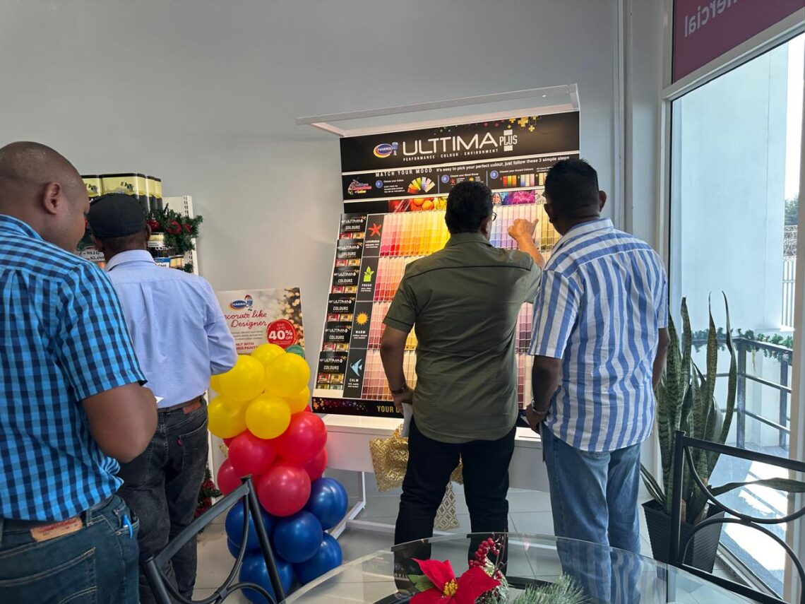 A glimse inside Harris Paints Guyana new state-of-the-art manufacturing plant and flagship Pro Paint Centre at Beterverwagting, East Coast Demerara