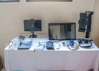 The equipment used for telemedicine