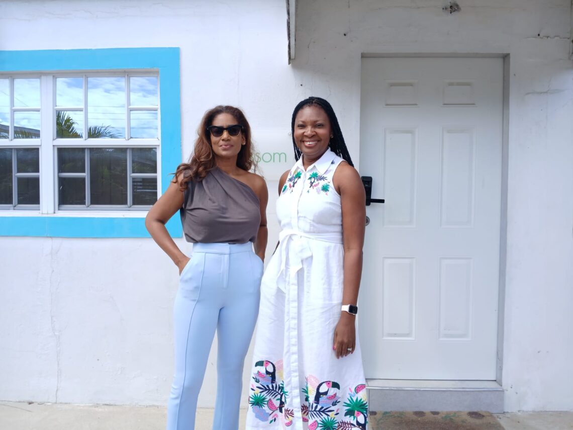 Lisa Hanna and Ayodele Dalgety Dean of Blossom