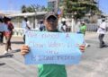 PNCR/Opposition Protest in front of GECOM for Clean Voters List and Biometrics