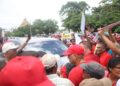 People's Progressive Party/Civic supporters disrupting the GMSA ceremony on 19th September 2019 because then President David Granger was delivering the featured address