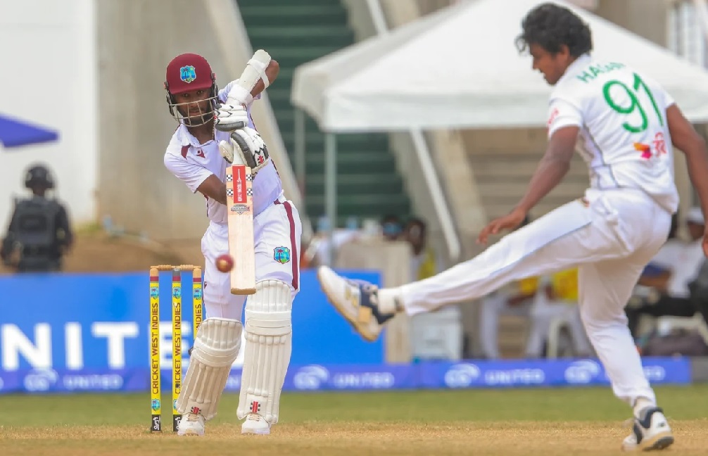 Brathwaite is unbeaten on 33 at stumps