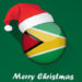 Flag of Guyana. Merry Christmas