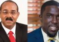 Prime Minister Gaston Browne and Opposition Leader and head of the United Progressive Party, Jamaie Pringle