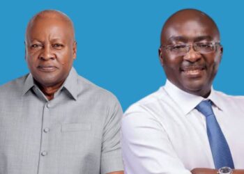 Former John Dramani Mahamaand Vice President Mahamudu Bawumia