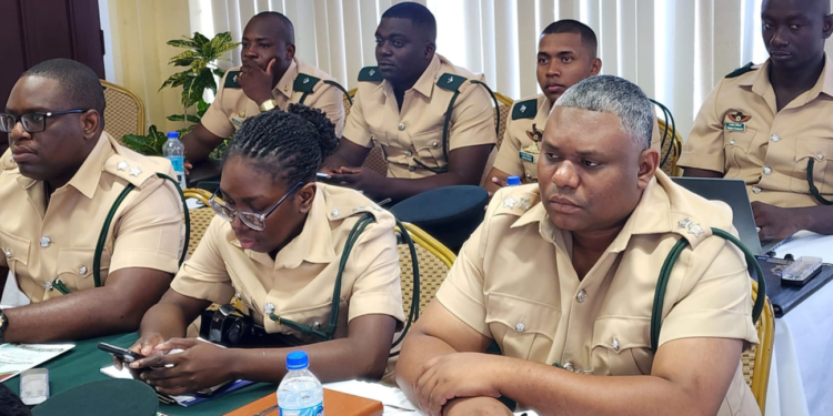 Guyana Prison Service Officers (NCN photo)