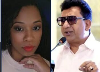 L-R Melissa 'Melly Mel' Atwell and AG Anil Nandlall