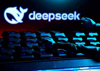 The deepseek logo, a keyboard, and robot hands are seen in this illustration taken January 27, 2025. REUTERS/Dado Ruvic/Illustration/File Photo Purchase Licensing Rights