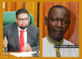 From left President Irfaan Ali and GTUC General Secretary Lincoln Lewis