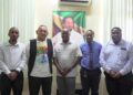 Aubrey Norton (centre) at the meeting on Thursday. (PNCR photo)
