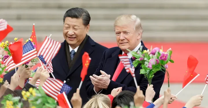President-elect Trump is discussing the possibility of visiting China again as president with aides, according to WSJ report.  (Qilai Shen/Bloomberg via Getty Images)