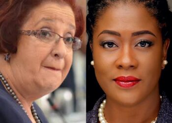 From left Government Chief Whip Gail  and MP Amanza Walton-Desir