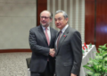 Chinese Foreign Minister Wang Yi meets with Austrian interim Chancellor and Foreign Minister Alexander Schallenberg in Munich, Germany, February 15, 2025. /VCG