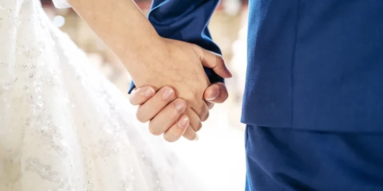 The number of new marriages in China fell by a fifth last year.Zhihao / Getty Images